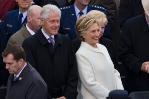 Bill and Hillary Clinton at 58th Inauguration