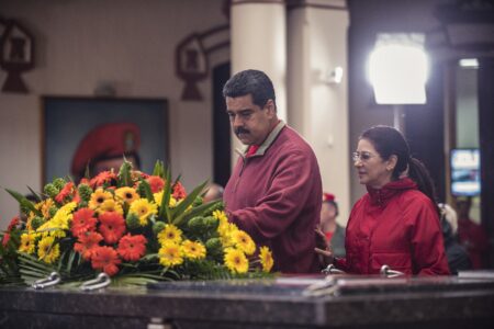 Nicolás Maduro and Cilia Flores